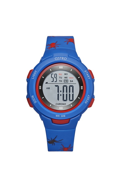 Astro ساعة أسترو كيدز الرقمية بمينا زرقاء - A23914-PPNN-SR