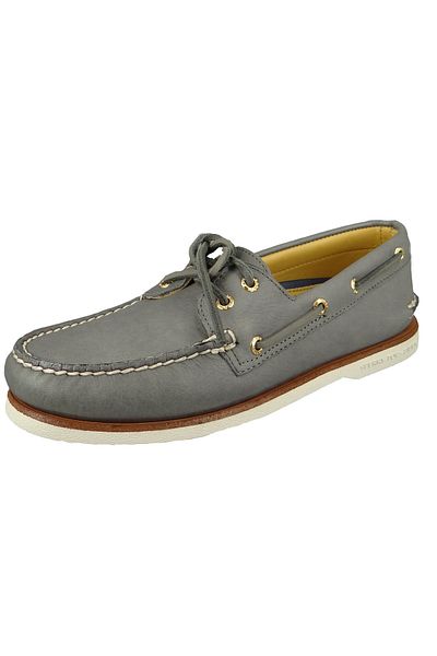SPERRY Herren Segel-/Bootsschuhe Halbschuhe AO 2-Eye Gold Cup STS23217 Grau Soft Grey Leder
