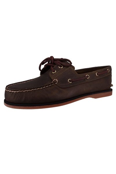 Timberland Herren Segel-/Bootsschuhe Halbschuhe Classic Boat TB0A4187ET41 Grün Olive Leder