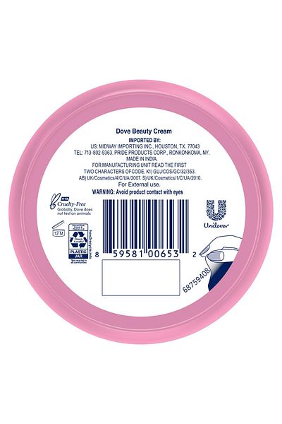 NIVEA Beauty Cream Pink 4 Pack  Dove Cream Oil Body Lotion For Skin Care, Body Care 2.53 Fl Oz