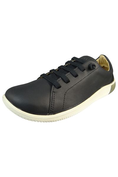 Keen Herren Low Sneaker KNX Unlined Barefoot 1028351 Schwarz Black/Star White Leder