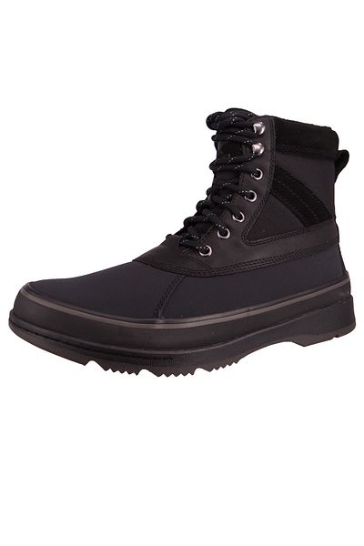 Sorel Herren Stiefeletten Stiefelette Winterschuhe Ankeny II Boot WP 2048851 Schwarz 010 Black Jet Leder