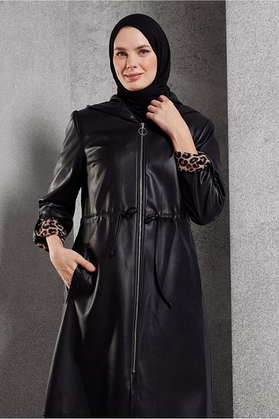 Alvina Suni Leather Trench Coat 10931