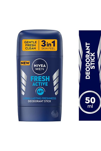 NIVEA مزيل عرق من مين فريش أكتيف للرجال، برائحة منعشة، 50 مل