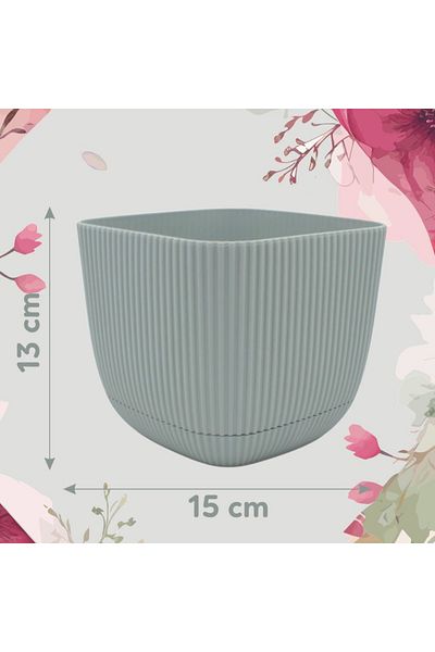 Koopman Ghiveci pentru flori 1800 ml plastic verzui