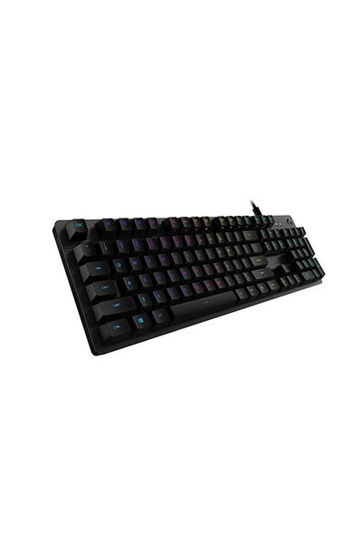logitech لوحة مفاتيح الألعاب الميكانيكية Logitech G512 Carbon Blue Switch RGB - أسود