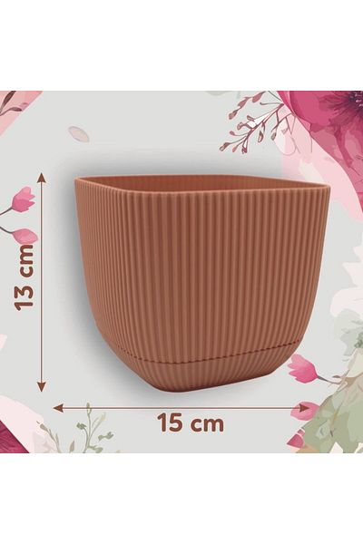 Koopman Ghiveci pentru flori 1800 ml plastic cărămiziu