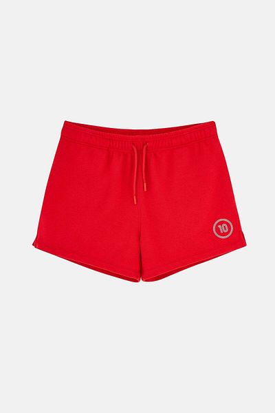 Socrates Türkiye 10 Soft Fleece Women's Shorts - Red
