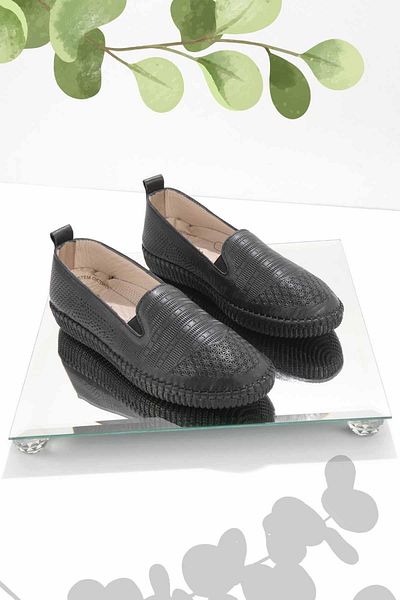 Bambi Damen-Freizeitschuhe aus schwarzem Leder K01286302003