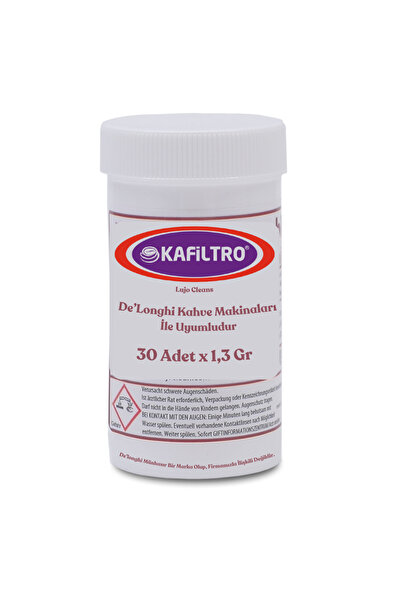 Kafiltro Kahve Makinesi Temizleme Tableti 1,3 gr (30 Adet)