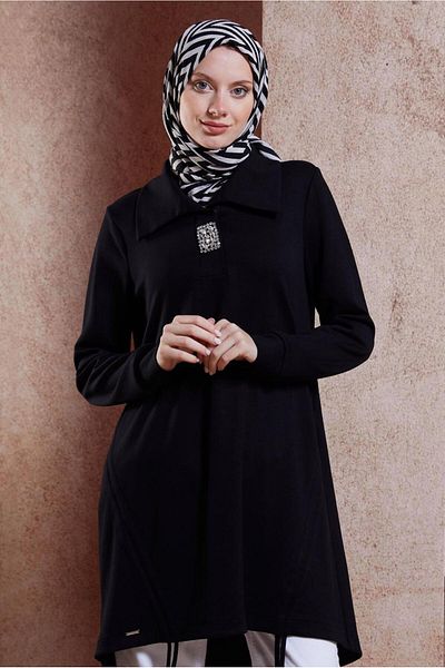 Alvina 44451 Model Stone Detailed Tracksuit Tunic
