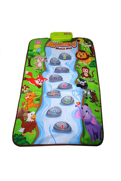 Salamandra Covoras muzical cu animalute si numere, 79 x 40 cm, Salamandra Kids