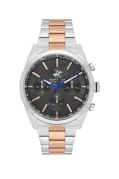 Beverly Hills Polo Club Men's Multi Function Grey Dial Watch - BP3618X.560