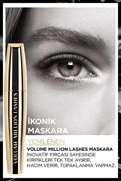 lor Eal Maskara Ekstra Volume Mıllıon Lashes Collagene 1000 Lashes
