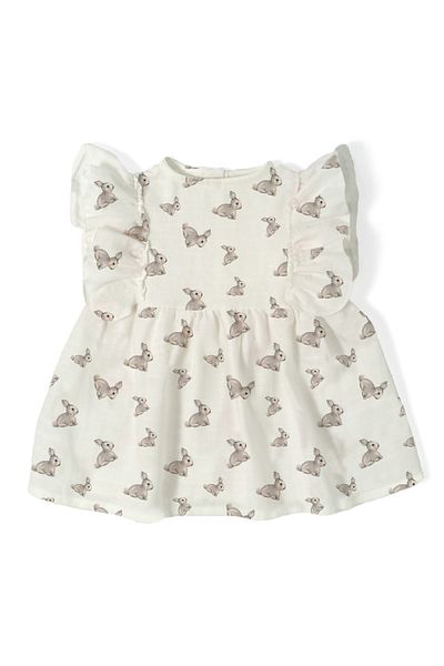 DEUX LAPINS 100% Cotton Muslin Ruffle Summer Dress - Iconique Lapin
