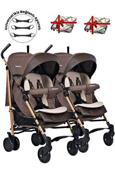 Baby Home 107 Ayrılıp Birleşebilen Baston İkiz Bebek Arabası