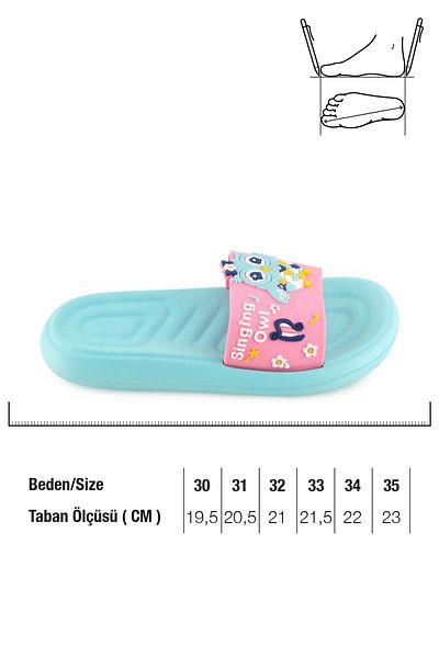 GEZER Papuci de plajă pentru fete de vară Eva cu podea umedă, potriviti pentru baie, piscină