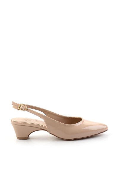 Bambi Bej Kadın Klasik Topuklu Ayakkabı K01213242008