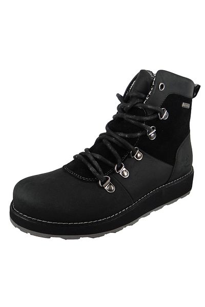 Kamik Ariel Low Waterproof WK2035 Damen Stiefel Winterstiefel Winterschuhe Leder Schwarz Black