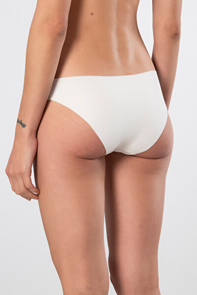 TÜREN Жіночі лазерно вирізані бавовняні бікіні трусики 907/Екрю