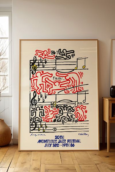 Taranist Poster - Keith Haring Jazz Artă Modernă
