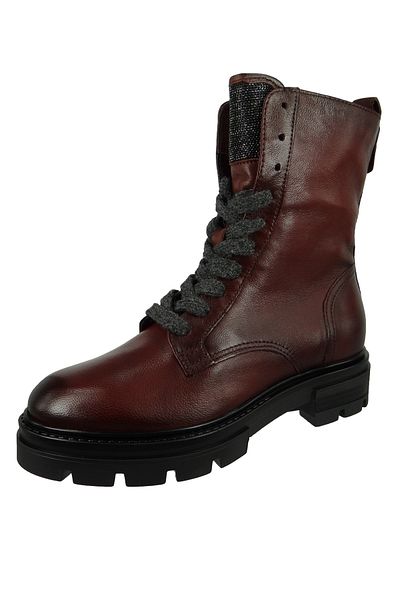 Mjus Damen Sportliche Stiefelette 7051 Beatrix M79245-0301 Rot 6345 Merlot Leder