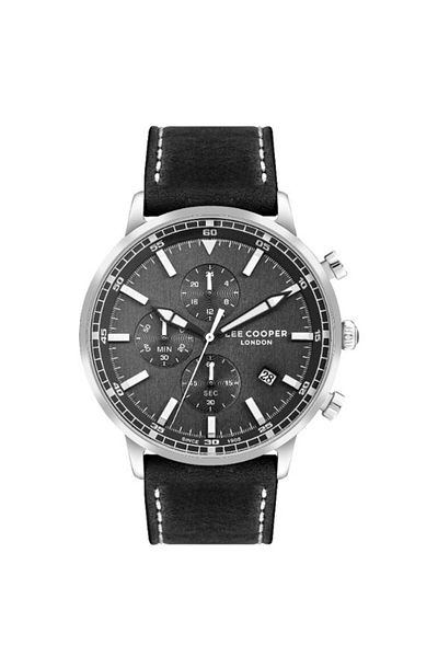 Lee Cooper Men's Multi Function Black Dial Watch - LC07943.351