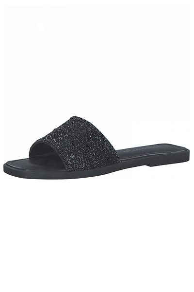 Tamaris Damen Sandalen 1-27127-28 Schwarz 047 Black Glam Leder