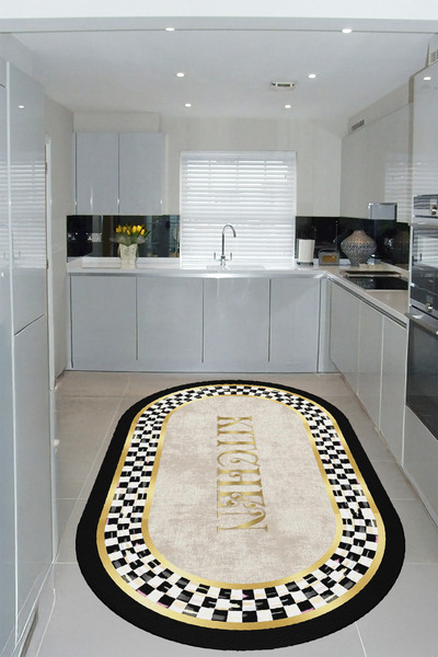 YTR HOME Dijital Baskı Yıkanabilir  Kolay Temizleni Leke Tutmaz Kaymaz Taban ...