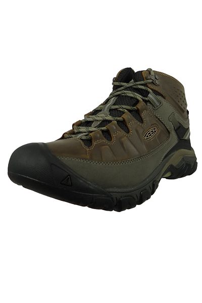 Keen Herren Stiefel Wanderschuhe Targhee III Mid WP 1017786 Braun Bungee Cord/Black Leder/Synthetik mit