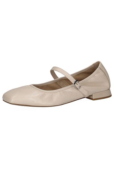 Caprice Damen Ballerina Riemchen 9-22100-44 Grau 110 ECRU PERL DEER Leder mit CAP MEMOTION