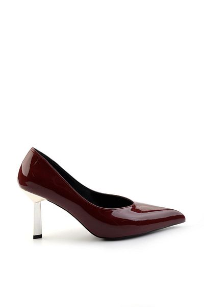 Bambi Burgundy Women's Classic Heeled Shoes K01188051108