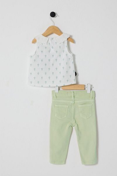 U.S. Polo Assn. Baby Girl White Suit