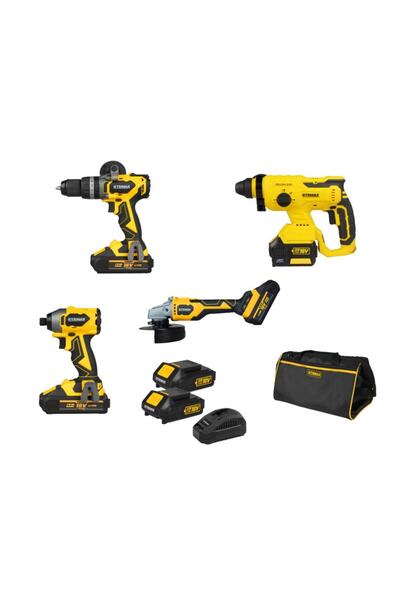 Rtrmax Set054 Akülü 4lü Combo Set