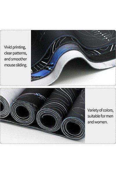 COOYA Large Extended Gaming Mouse Pad, with Non-slip Rubber Base & Smooth Cloth Surface (800 x 300 x 3mm)
