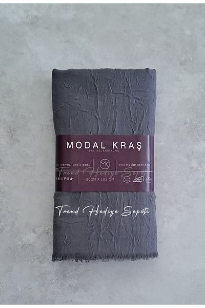 Trend Hediye Sepeti Μπαμπού Kraş Σάλι Καπνός Χρώμα