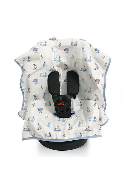 DEUX LAPINS 100% Cotton Muslin Stroller & Car Seat Cover Bébé Lapin
