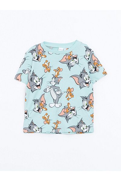 LC Waikiki T Printed Baby Boy Shorts Pajama Set