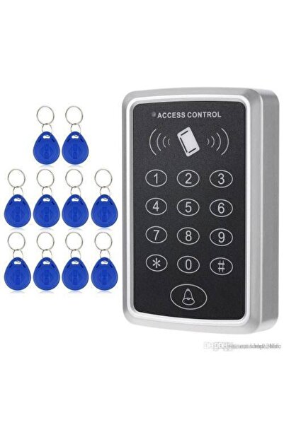 Genel Markalar Rfıd Şifreli Kapı Kilidi Kart Okuyucu Kartlı Geçiş Sistemi-50 Adet Proximity Anahtarlık