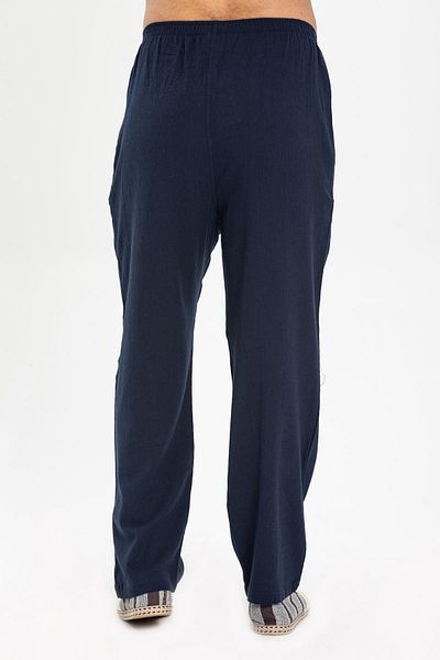 Eliş Şile Bezi Ανδρικό Summer Shalwar - Şile Bezi, Navy Blue Lcvt