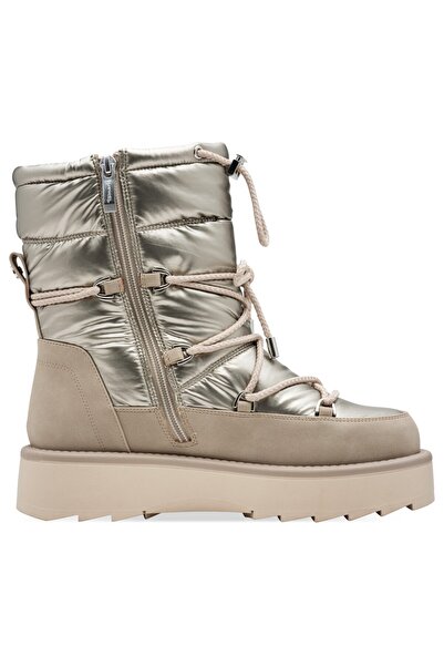 Tamaris Damen Stiefel Stiefel 1-26836-41 Creme 179 Champagne Textil/synthetik Mit Touch-it & Removable Sock