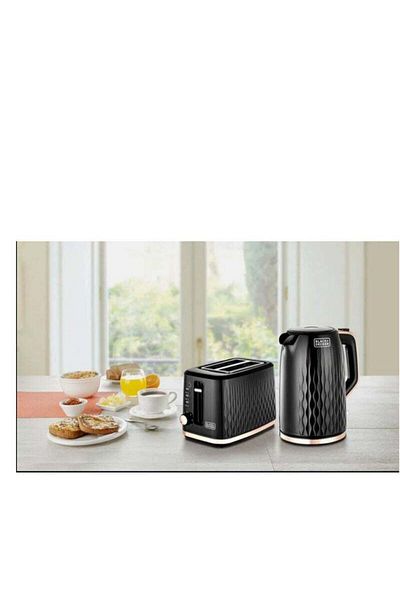 Black&Decker BLACK+DECKER Breakfast Set Toaster 870W 1.7 L 2200 W MBF90-B5 Black