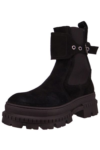 Mjus Damen Elegante Stiefelette 5251 Geordi P68205-0201 Schwarz 6002 Nero Leder