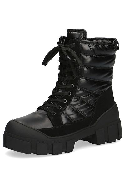 Caprice Damen Elegante Stiefelette Winterschuhe 9-26220-29 Schwarz 019 Black Comb Kunstleder mit CA Climo