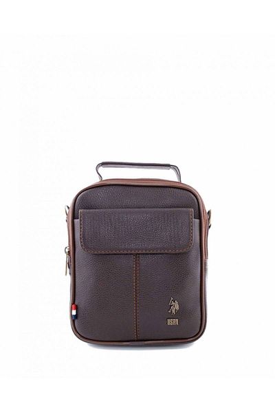 U.S. Polo Assn. Ανδρική τσάντα χιαστί με μεταλλικό λογότυπο - polo assn Plevr6756