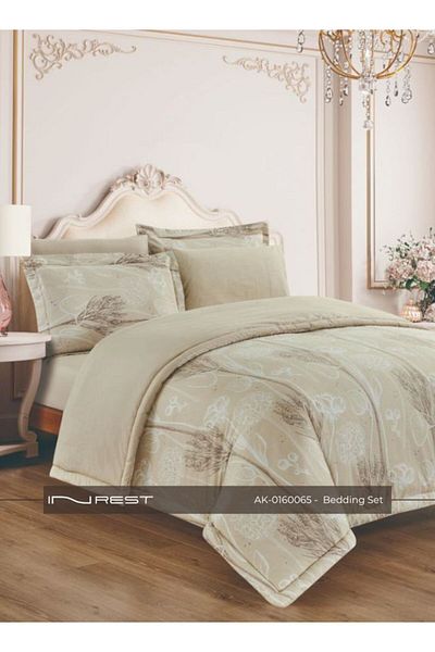 INREST 6-piece bedspread set – includes a King comforter (230×250 cm), fitted sheet, and 4 pillow covers