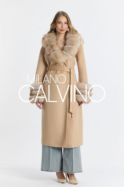 Milano Calvino Furry French Cashmere Coat