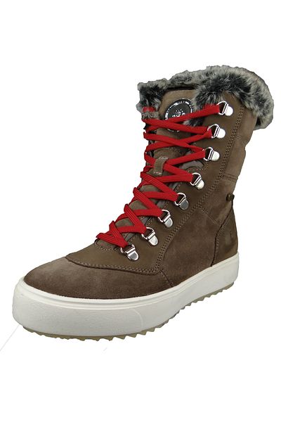 LACKNER Damen Winterstiefel Stiefel Wanderschuhe Winterschuhe Daisy L&#39;s TX 7842 Grau Taupe Leder