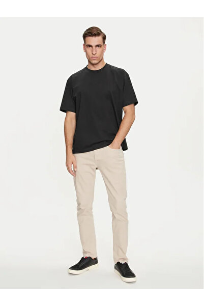 Guess Jeans Pánske čierne tričko k8fq4 Guess džínsy