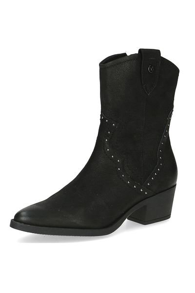 Caprice Damen Elegante Stiefelette Western 9-25315-43 Schwarz 008 Black Nubuc Leder mit CAP Airmotion